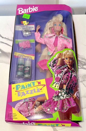 Vintage 1993 Mattel Paint 'N Dazzle Barbie Doll #10039 NRFB - photo 3