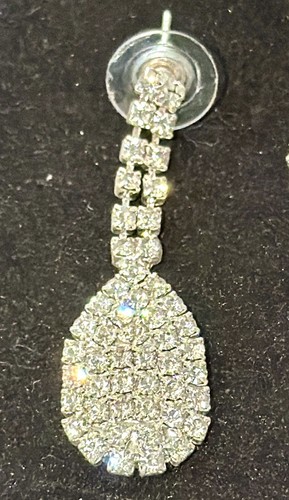 Crystal Rhinestone Teardrop Multi-Layer Statement Jewelry Set - photo 3