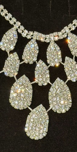 Crystal Rhinestone Teardrop Multi-Layer Statement Jewelry Set - photo 5