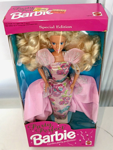 Vintage 1992 Party Perfect Barbie Doll Special Edition Mattel