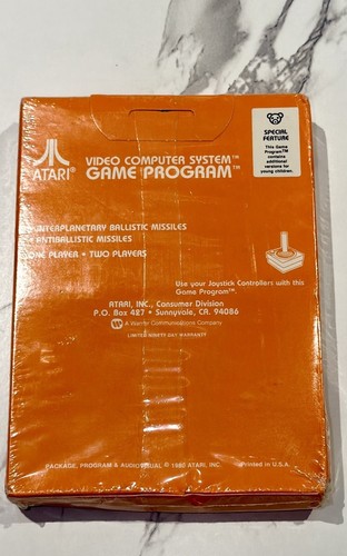 Vintage Atari 2600 Missile Command (CX2638) Factory Sealed - photo 2