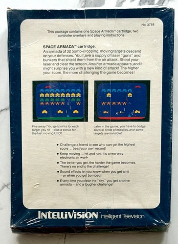 Intellivision Space Armada 1981 Brand New in Box - photo 2