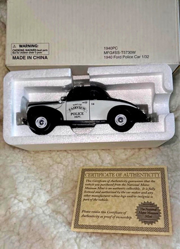 National Motor Museum Mint 1940 Ford Fairview Police Car 1:32