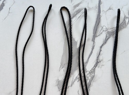5pc Western Bolo Tie Mixed Lot Black Braided Cord Horse Bull Pis - photo 4