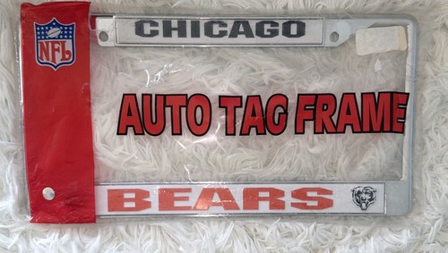 Chicago Bears Chrome License Plate Frame - Brand New NFL