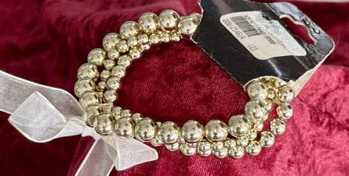 Glass Pearl Stacking Beaded Bracelet - 3 Piece Set - photo 3