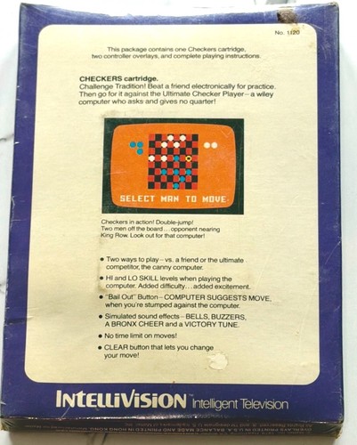 Intellivision Checkers (1979, Mattel Electronics) - Brand New - photo 2