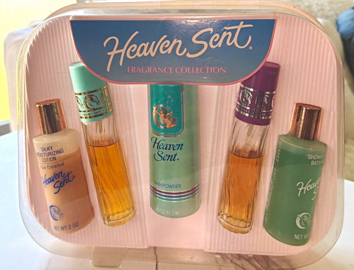 Heaven Sent 5 Piece Fragrance Gift Set Vintage New (NRFP)