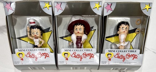Betty Boop Mini Precious Kids 4" Figures Lot of 3 - 2002