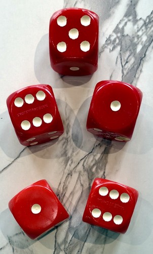 Vintage Las Vegas Casino Red Dice - Set of 5 - photo 4