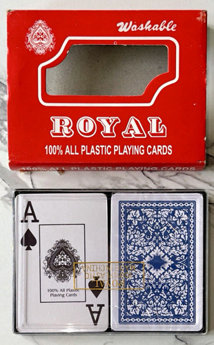 Royal 100% All Plastic Playing Cards –Double Deck-Washable