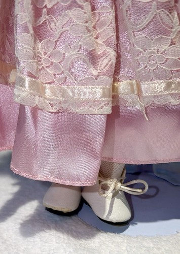 Porcelain Collector 15" Doll with Custom Plastic Cover & Stand - photo 5