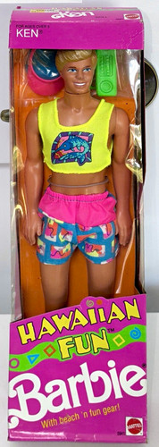 Vintage 1990 Mattel Hawaiian Fun Ken Doll #5941 – NRFB