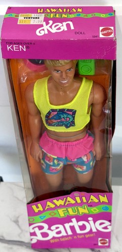 Vintage 1990 Mattel Hawaiian Fun Ken Doll #5941 – NRFB - photo 2