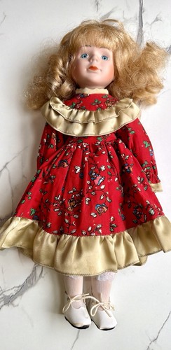 Holiday Porcelain 15” Doll–1990s Collector's Choice Style - photo 3