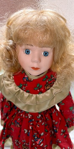 Holiday Porcelain 15” Doll–1990s Collector's Choice Style - photo 4