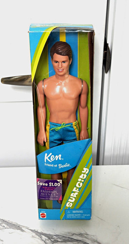 Mattel Surf City KEN Doll Friend of Barbie-NIB Vintage 2000