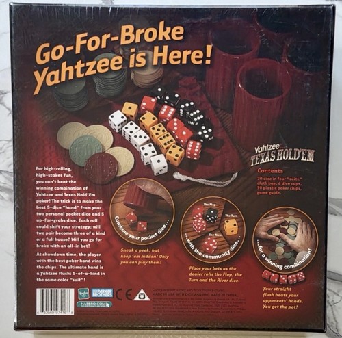 Yahtzee Texas Hold’em Complete Adult Classic Dice Game - photo 2