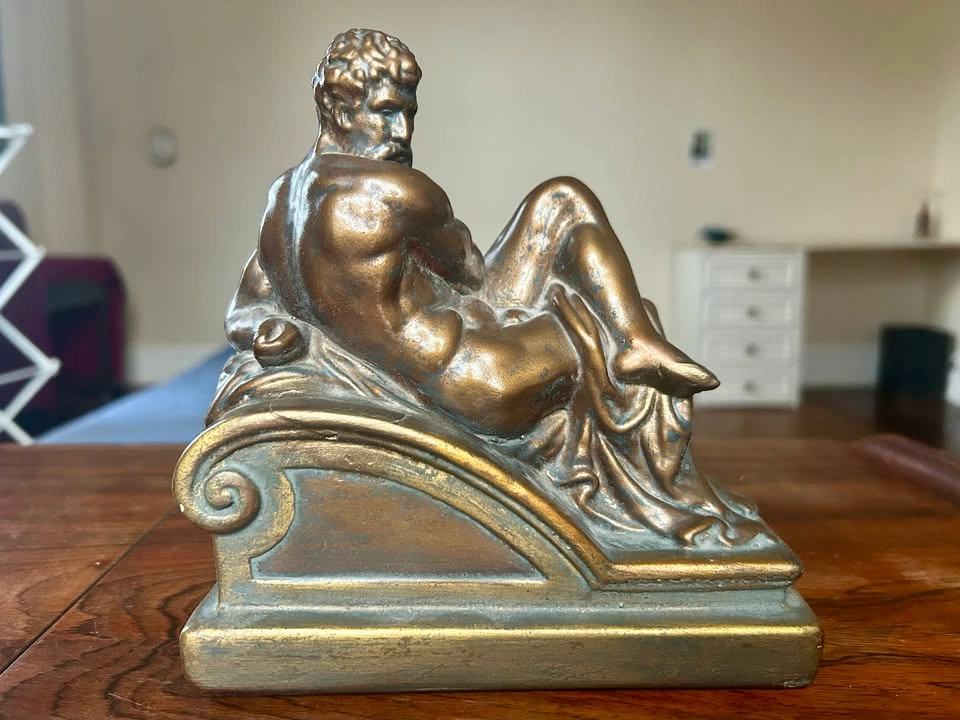 Vintage Michelangelo "Day & Night" Bookends - photo 4