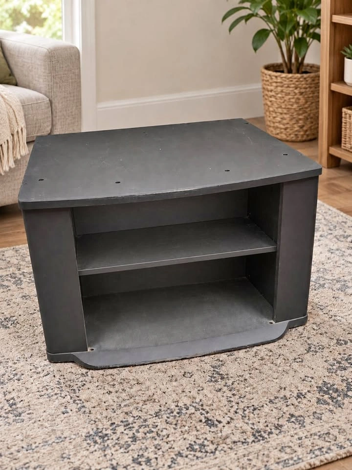 Black Corner TV Stand