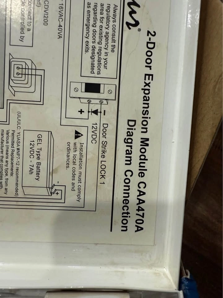 CDVI Centaur Card Access System CTV900A & CAA470A - photo 3