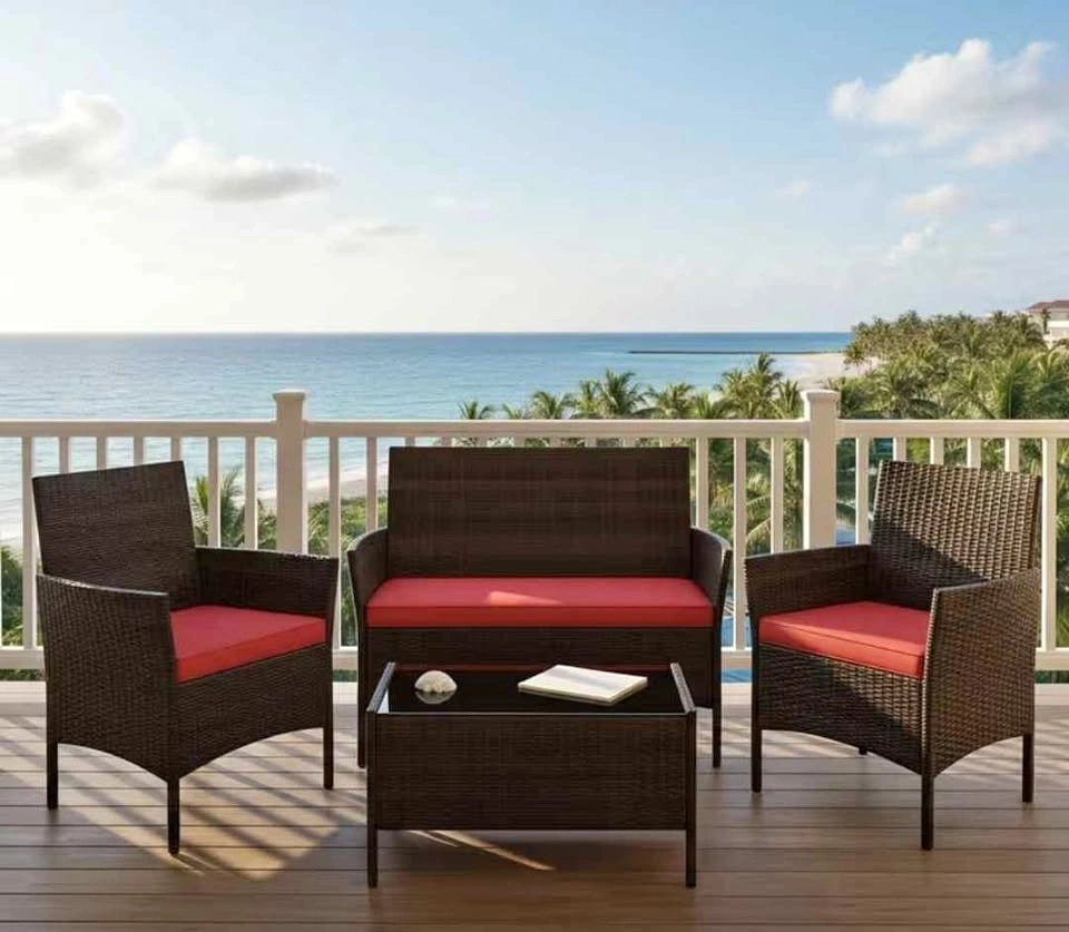 Brand new 4pc patio conversation set. In a box.