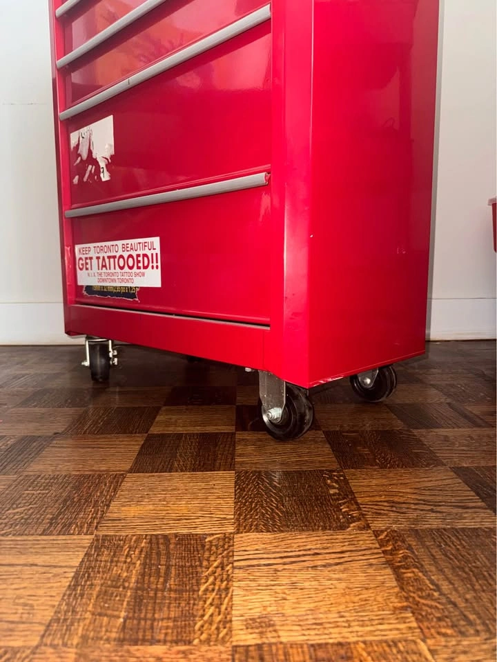 Mastercraft 5-Drawer Rolling Tool Cabinet – Red - photo 3