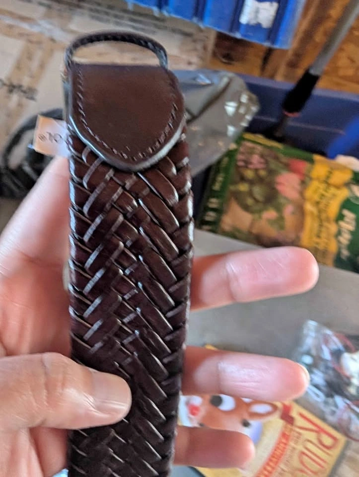 Cole Haan Braided Leather Belt