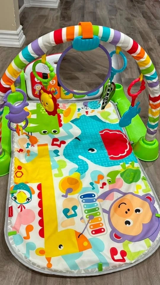 Fisher-Price Kick & Play Piano Gym with Free Rattles