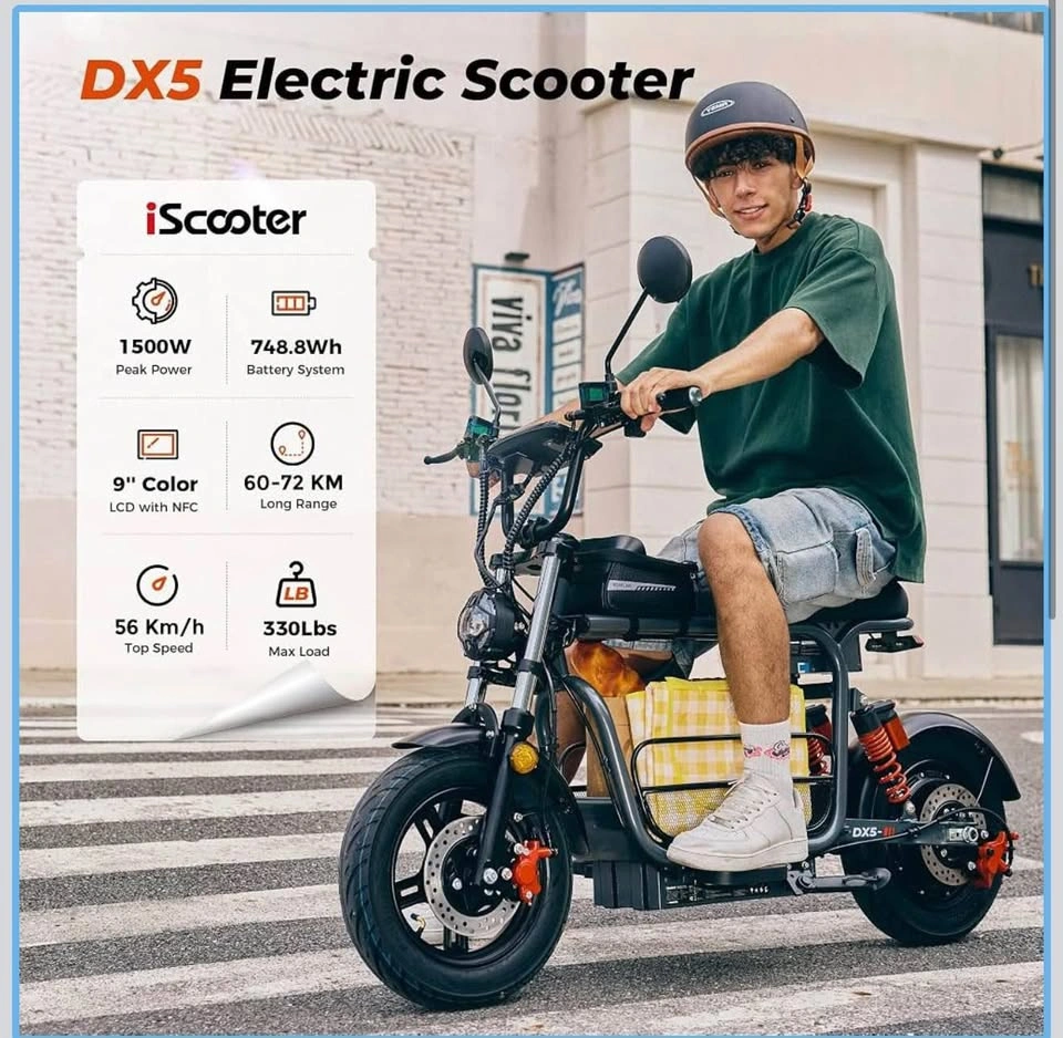 iScooter DX5 1500W Electric Scooter - Brand New - photo 2