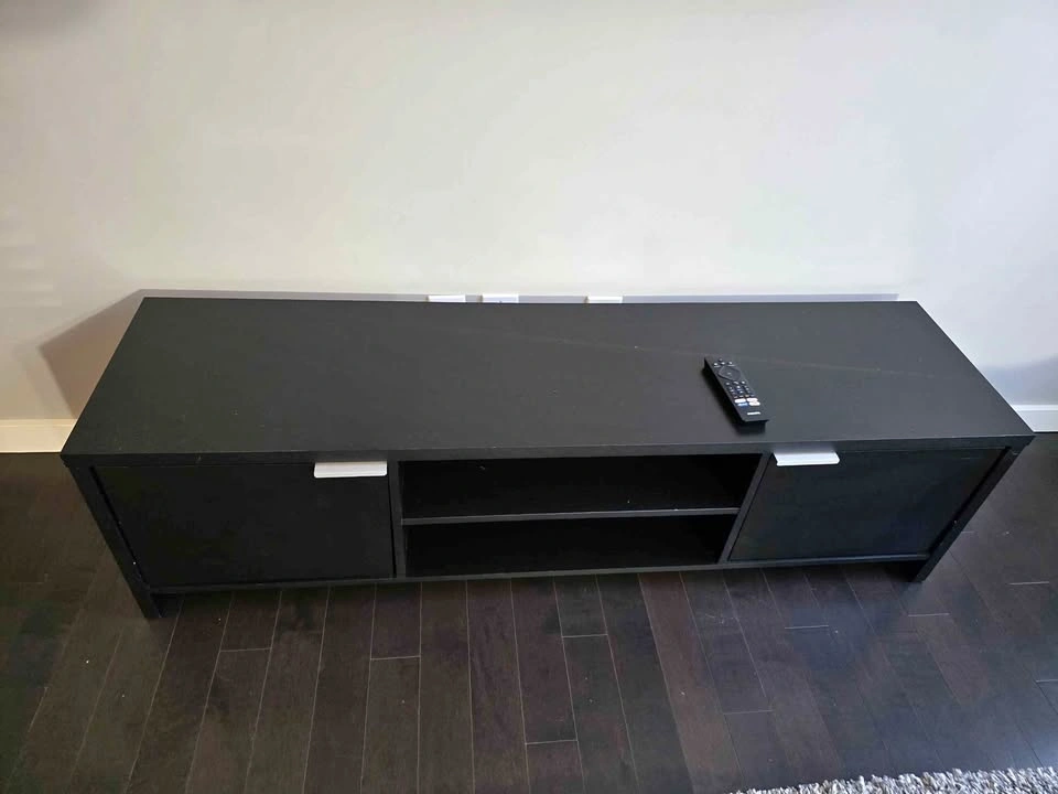 Black TV Stand with Storage