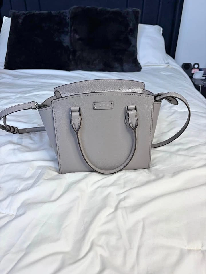 Kate Spade Grey Crossbody Satchel Bag