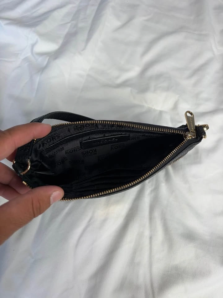 Michael Kors Black Leather Wristlet Clutch - photo 3