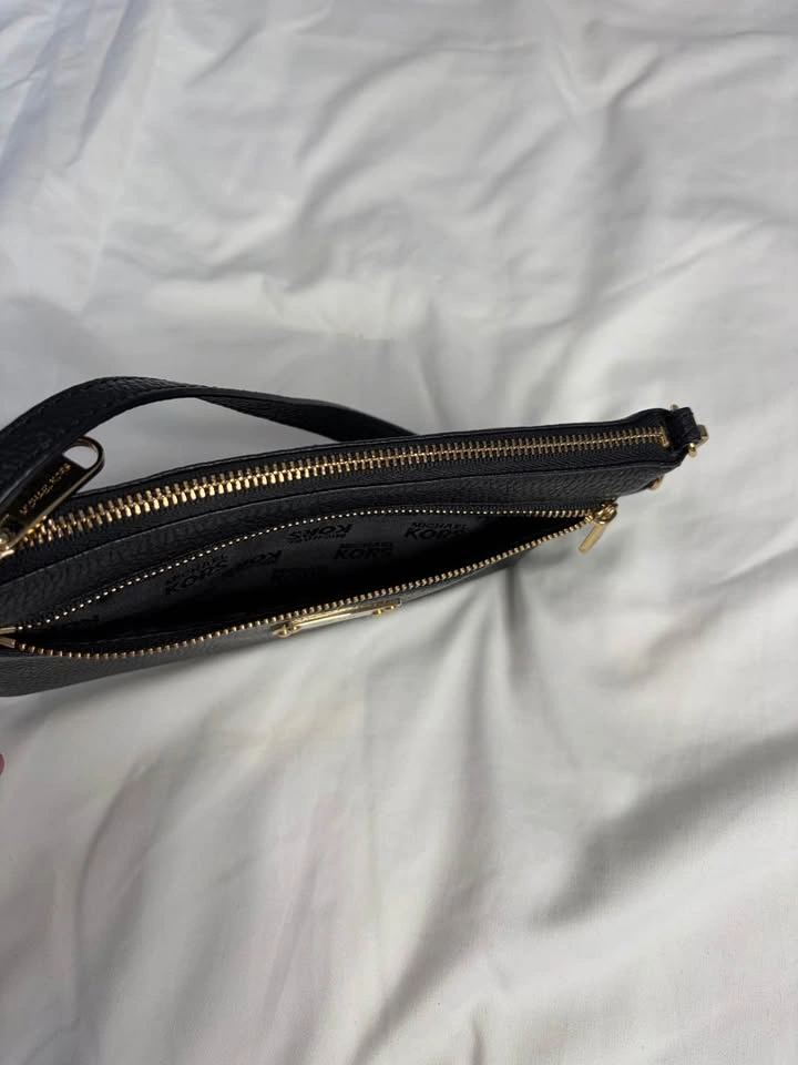 Michael Kors Black Leather Wristlet Clutch - photo 4