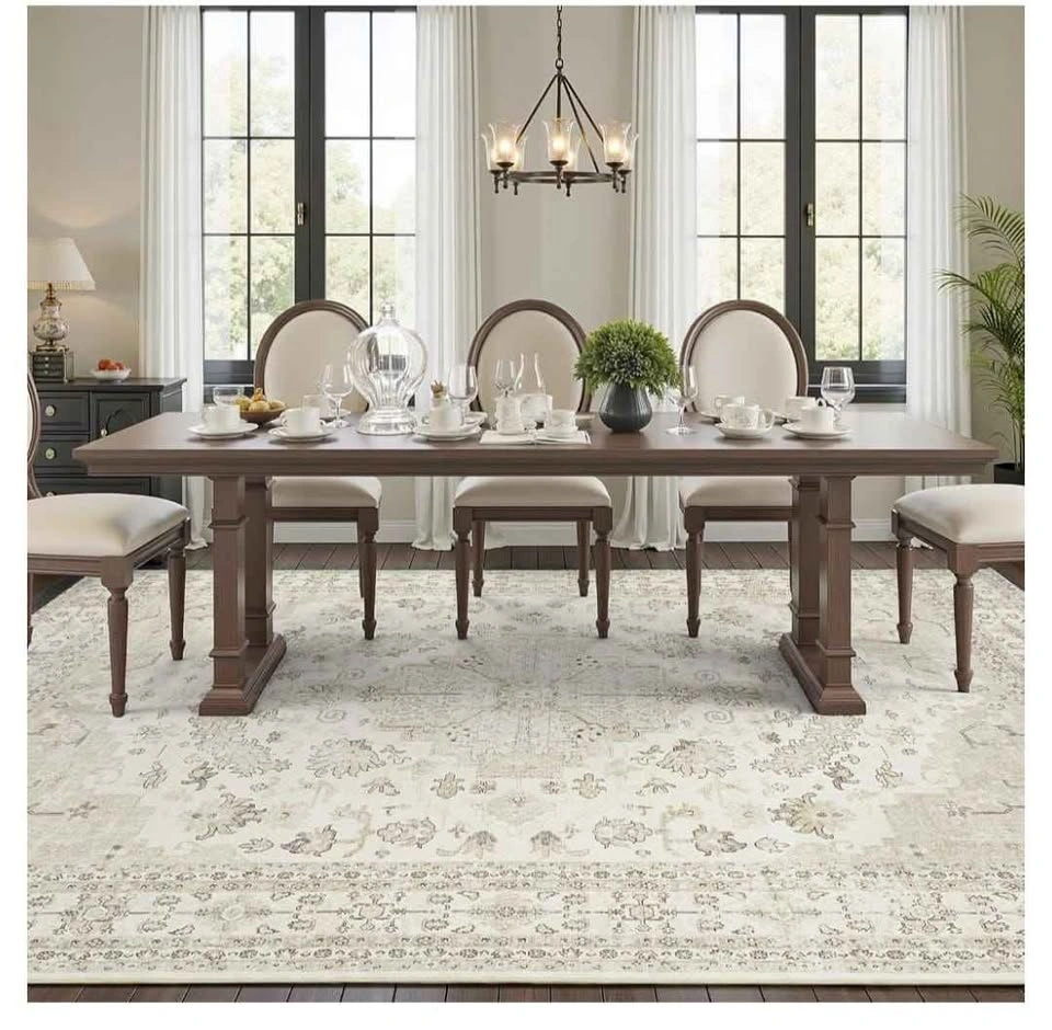 Brand new Beige Area Rug 8x10 Large Machine Washable - photo 5