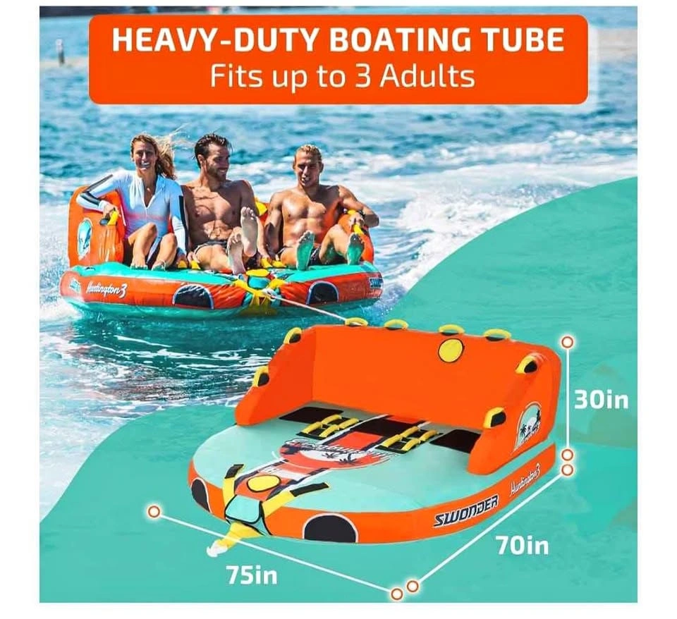 3 Person Towable Tube for Boating