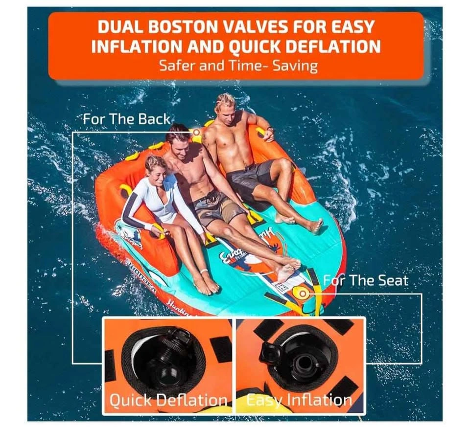 3 Person Towable Tube for Boating - photo 2