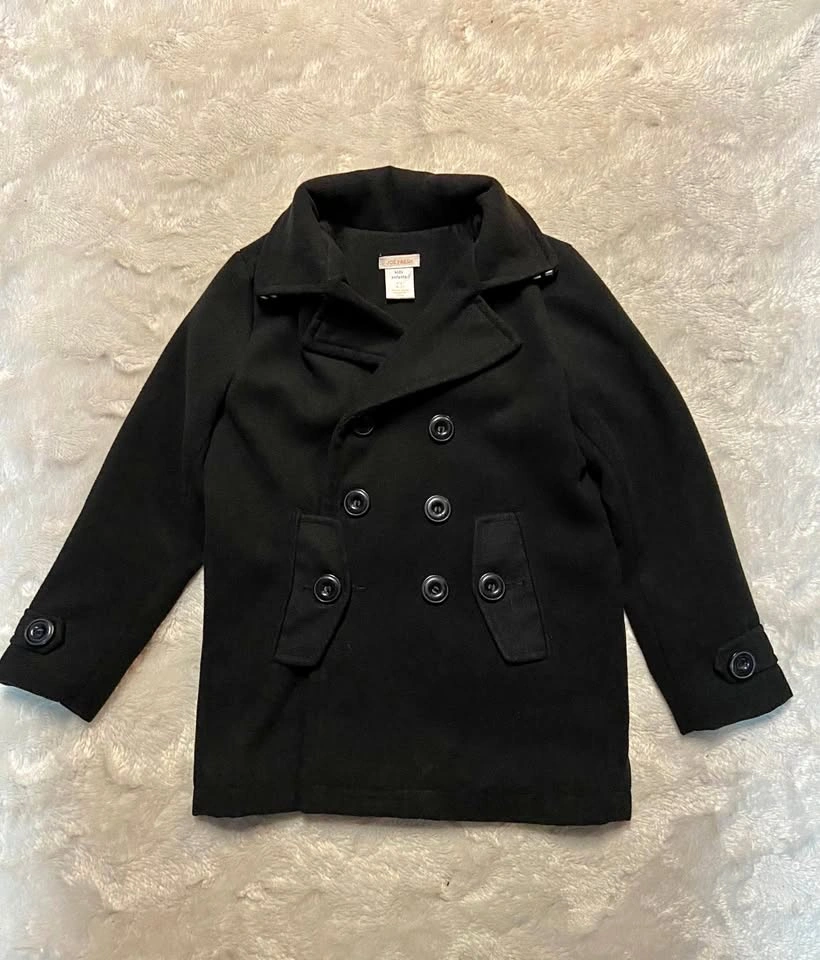 Boys Joe Fresh Lined Wool Pea Coat (size 6/7)