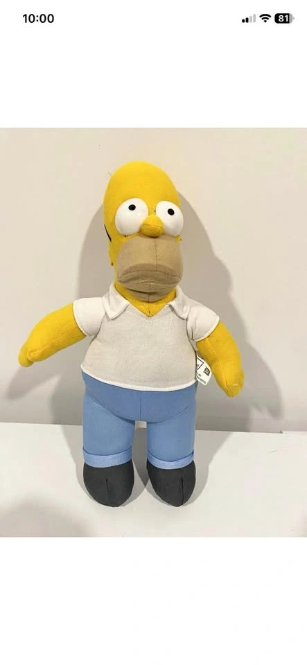 The Simpsons Homer Simpson Plush 14” 2005 20th Century Fox