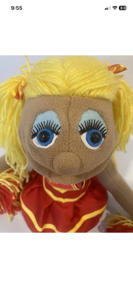 Melissa & Doug Cheerleader Hand Puppet Blonde Girl w/ Rod - photo 2