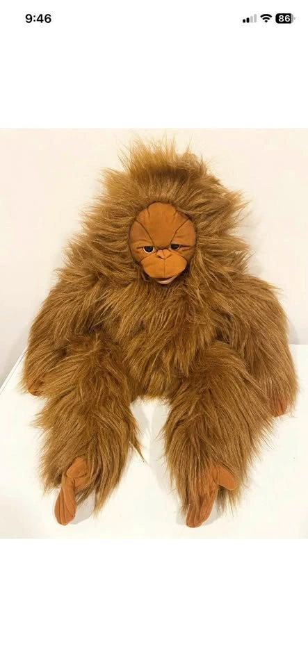 Folkmanis Orangutan Hand Puppet 27” Large Plush Stuffed Animal