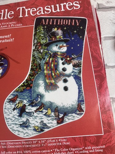 Needle Treasures Feathered Friends Stocking Needlepoint Kit - photo 2