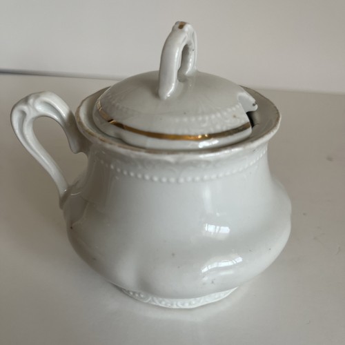 Vintage Porcelain China Pink Roses Sugar Bowl with Lid, Germany - photo 4