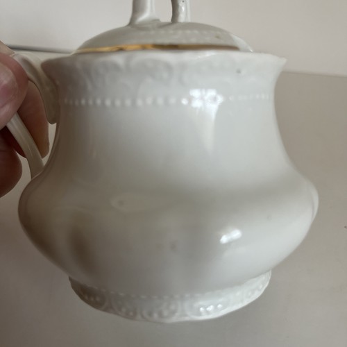 Vintage Porcelain China Pink Roses Sugar Bowl with Lid, Germany - photo 5