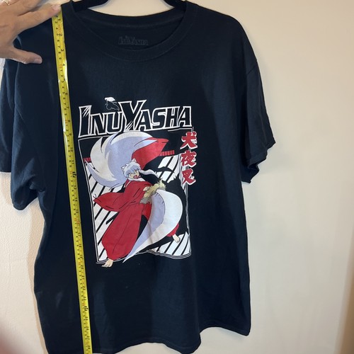 Inuyasha Anime Graphic T-Shirt Black Size Large - photo 3