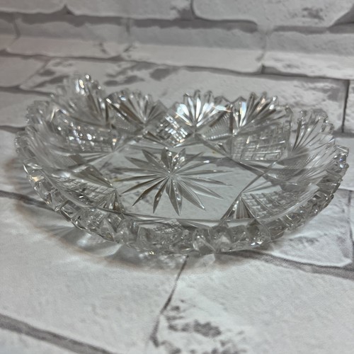 American Brilliant ABP Crystal Cut Glass Bon Bon Dish Bird - photo 2