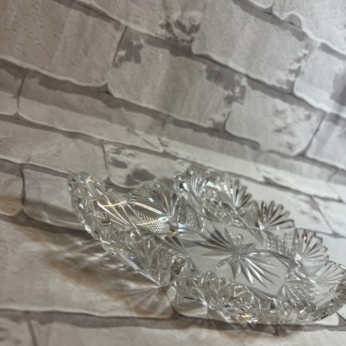 American Brilliant ABP Crystal Cut Glass Bon Bon Dish Bird - photo 3