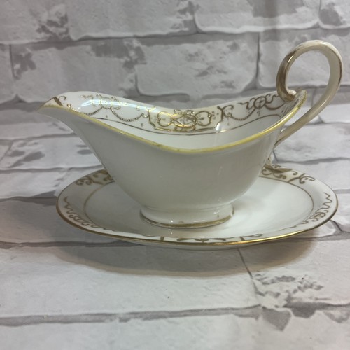 Vintage NORITAKE Gravy Boat w/detached Underplate - photo 2