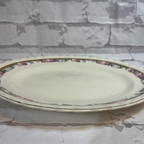Vintage J & G Meakin SOL Pink Rose Large Oval Platter - photo 2