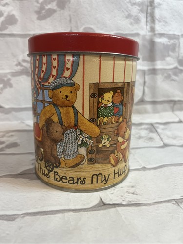 VTG 1920s Tin 'This Bears My Hug to You' Grandma Core